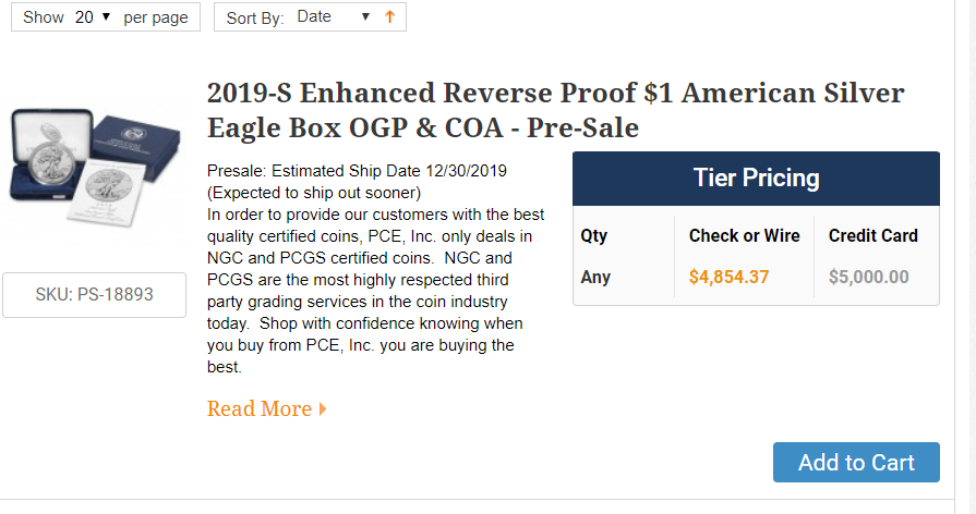 US-Mint-New-Listing-On-Schedule-For-A-2019-Enhanced-Reverse-Proof-American-Silver-Eagle